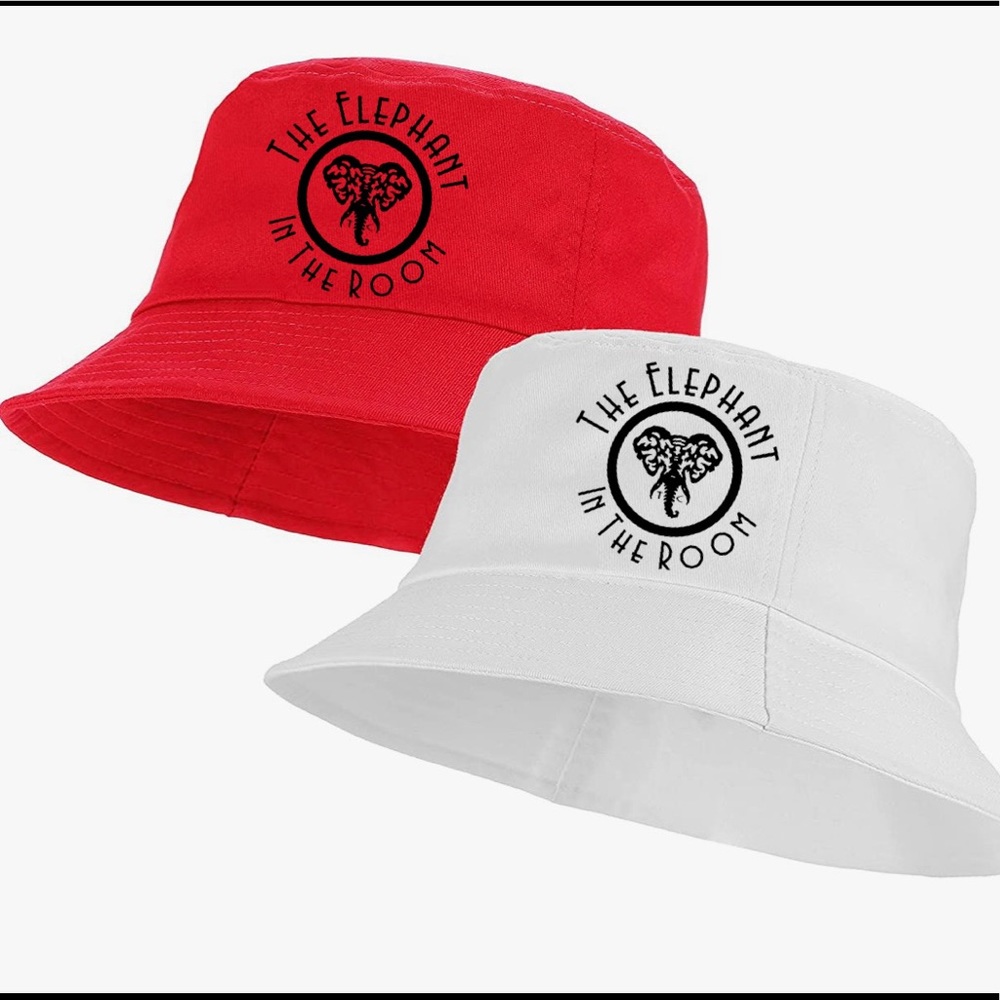 THE ELEPHANT IN THE ROOM BUCKET HATS